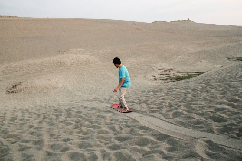 Sandboarding, baby!