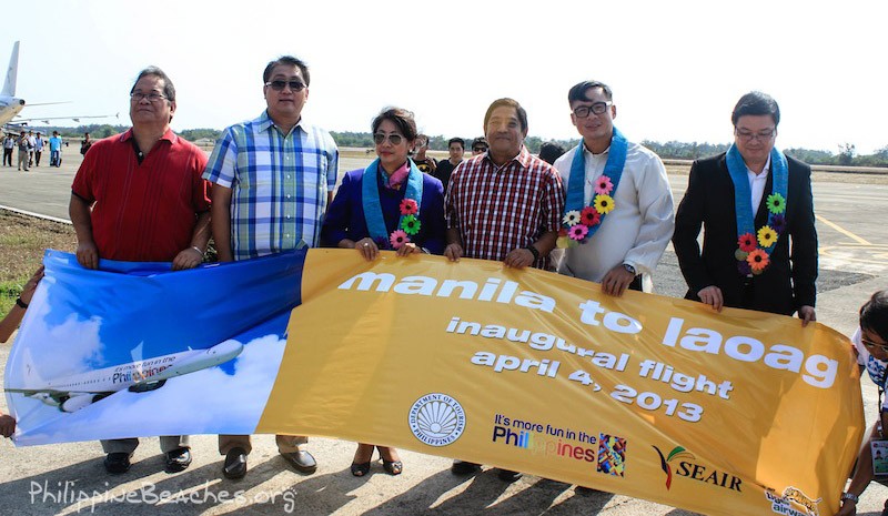 seair inaugural flight laoag