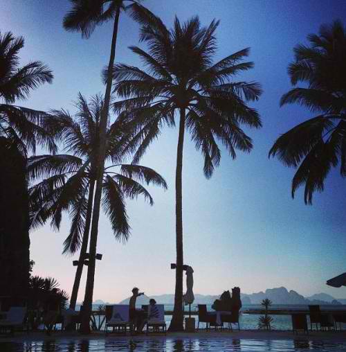 Patrick J. Adams in El Nido as posted on his Instagram account