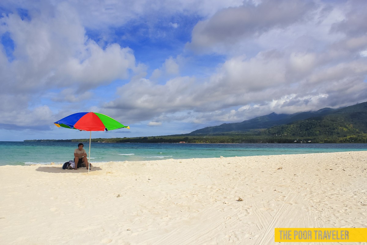 Umbrellas can be rented for P50.