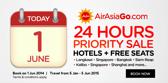 The sale also applies to flights from Malaysia!