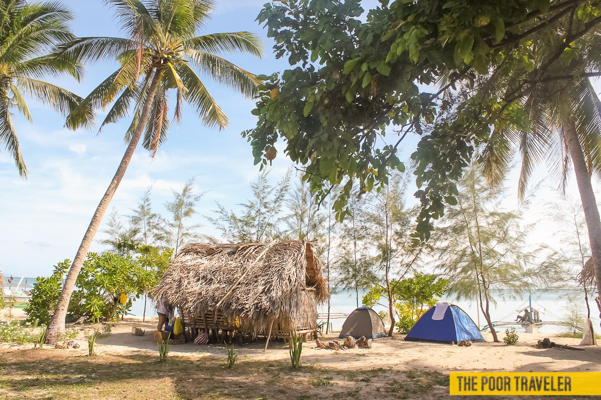 Most tourists choose to camp here because of its wide beachfront.