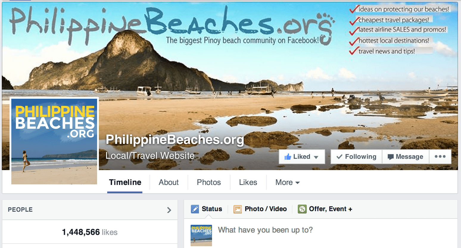 PhilippineBeaches Facebook Page