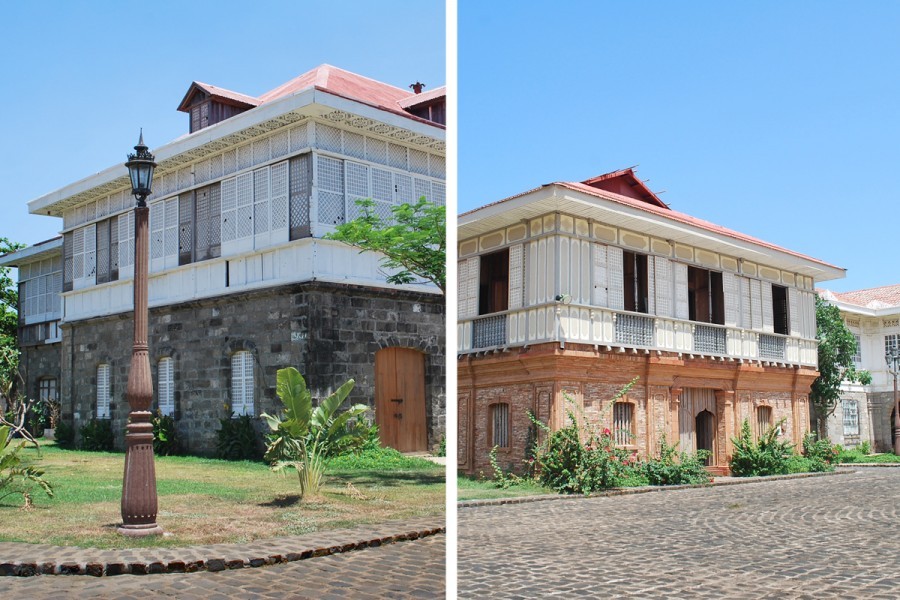 Left: Casa Candaba, originally owned by the Reyes family, one of the most prominent families in Pampanga during the 1780s. Right: Casa Luna built in 1850, originally owned by the Novicio family of Namacpacan, La Union. (Photos courtesy of Las Casas Filipinas De Acuzar)