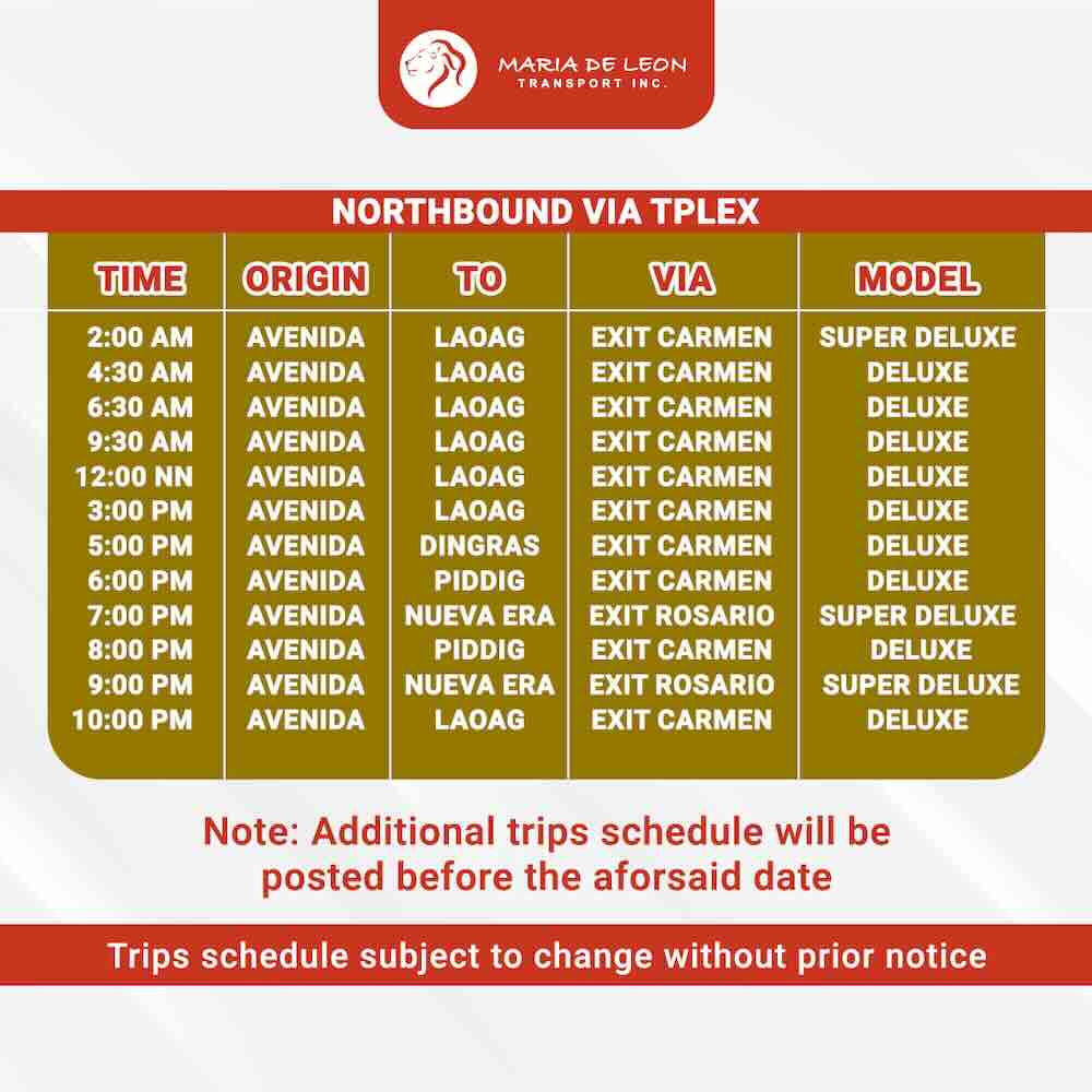 Avenida_Laoag Maria de Leon Transport