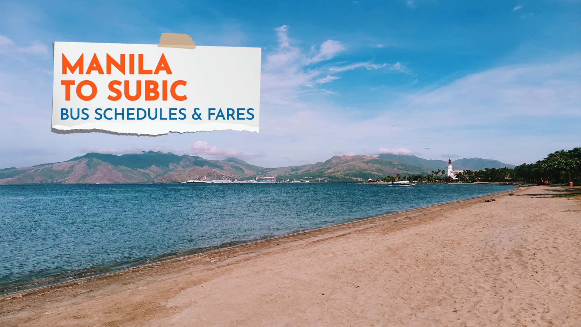 travel manila to subic bay