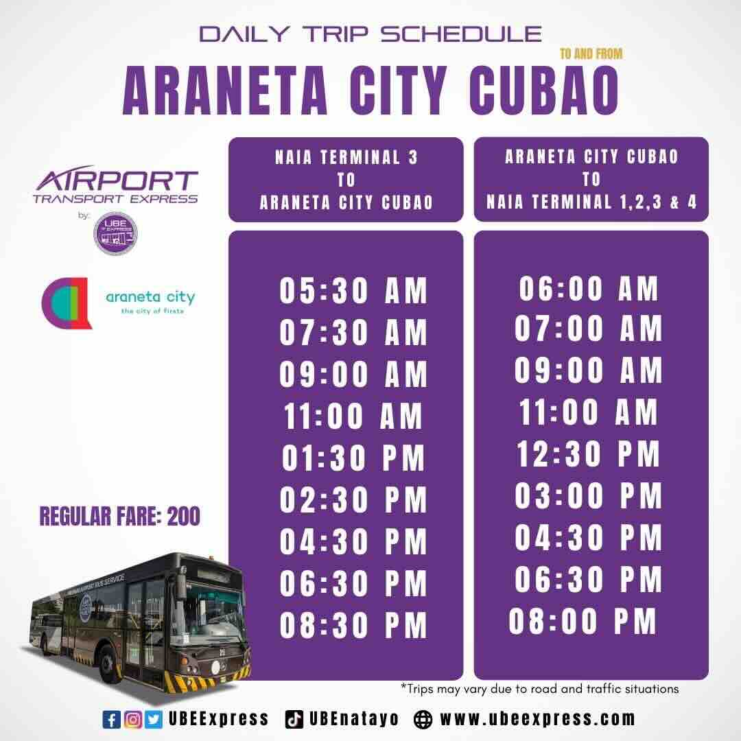 UBE Express NAIA_Araneta City Cubao