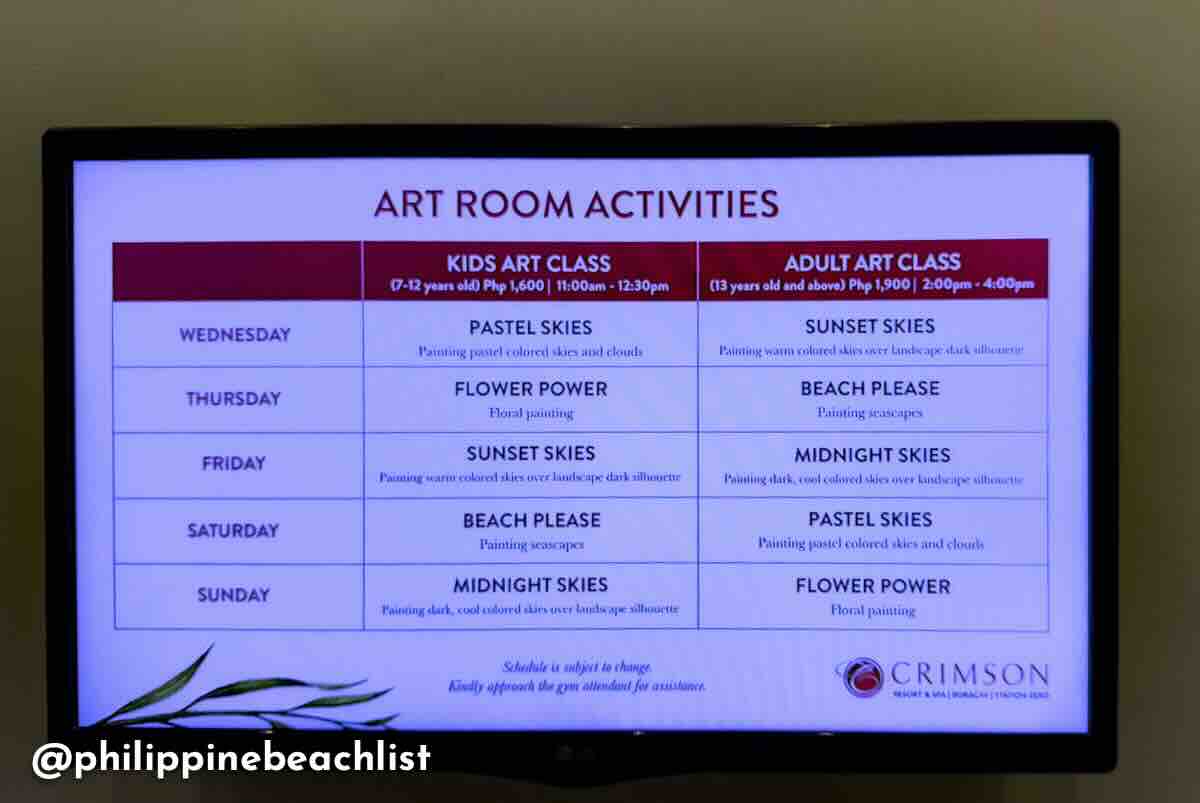 Art Room Crimson Boracay