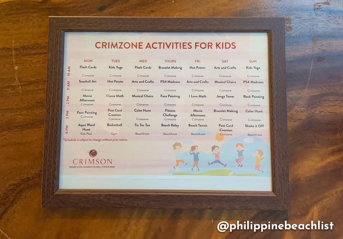 CrimZone Activities Crimson Boracay