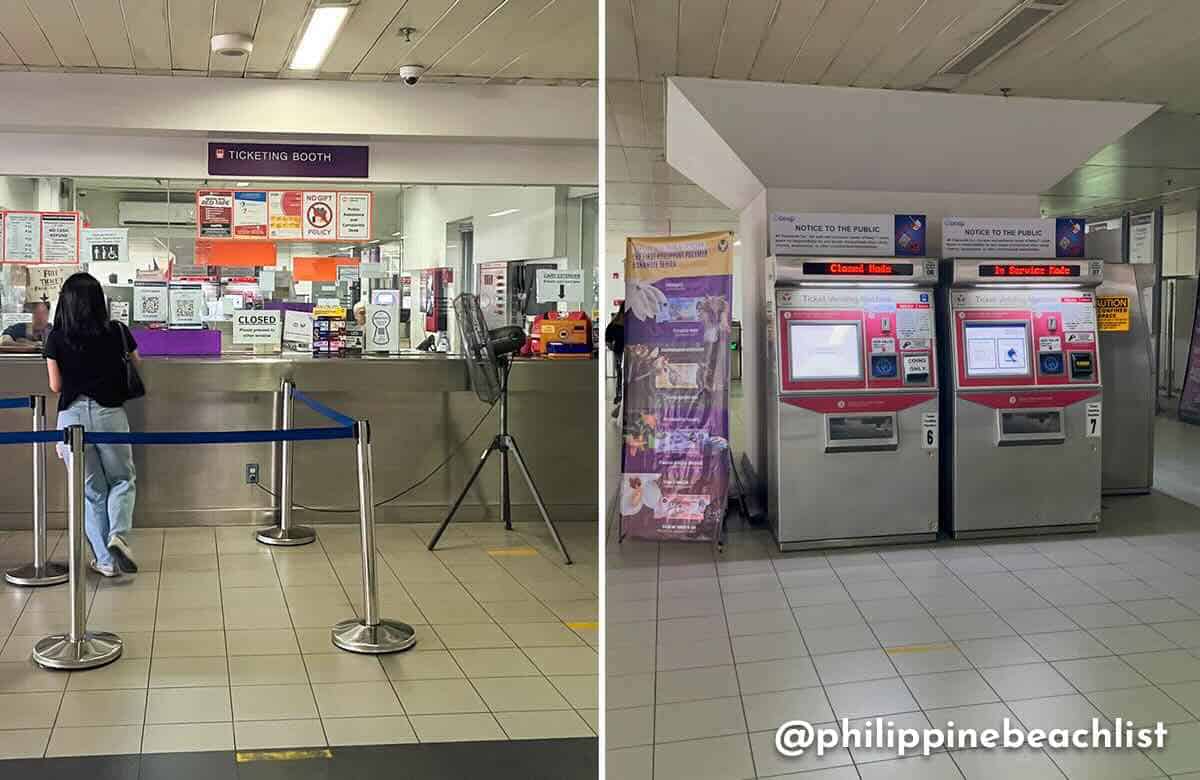 LRT2 Ticket Booth and Vending Machine