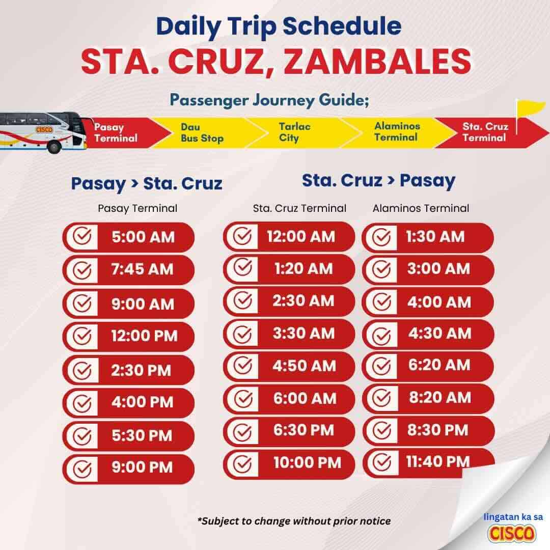 Pasay_StaCruz Zambales Cisco Bus
